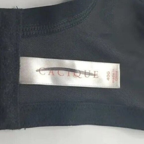 Cacique Lane Bryant Bra Smooth Balconette Underwire Plus Size 40G Black - Picture 8 of 10